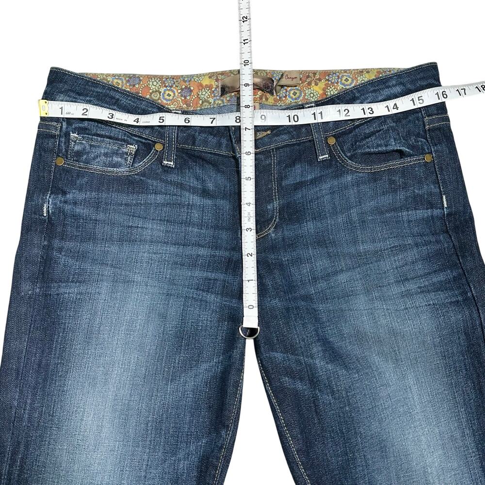 Paige | Women | Laurel Canyon Indigo Mid Rise Kick Flare Denim Jeans | Size 29 - Picture 4 of 13